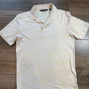 Travis Mathew light yellow men's polo shirt size medium